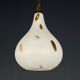 Murano opaline glass pendant lamp from the mid-century by Stilnovo, 1950s.