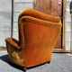 Fauteuil en velours vintage