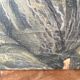 Oil portrait on canvas of an elegant vintage woman 50s