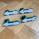 Green ceramic dog knife holder