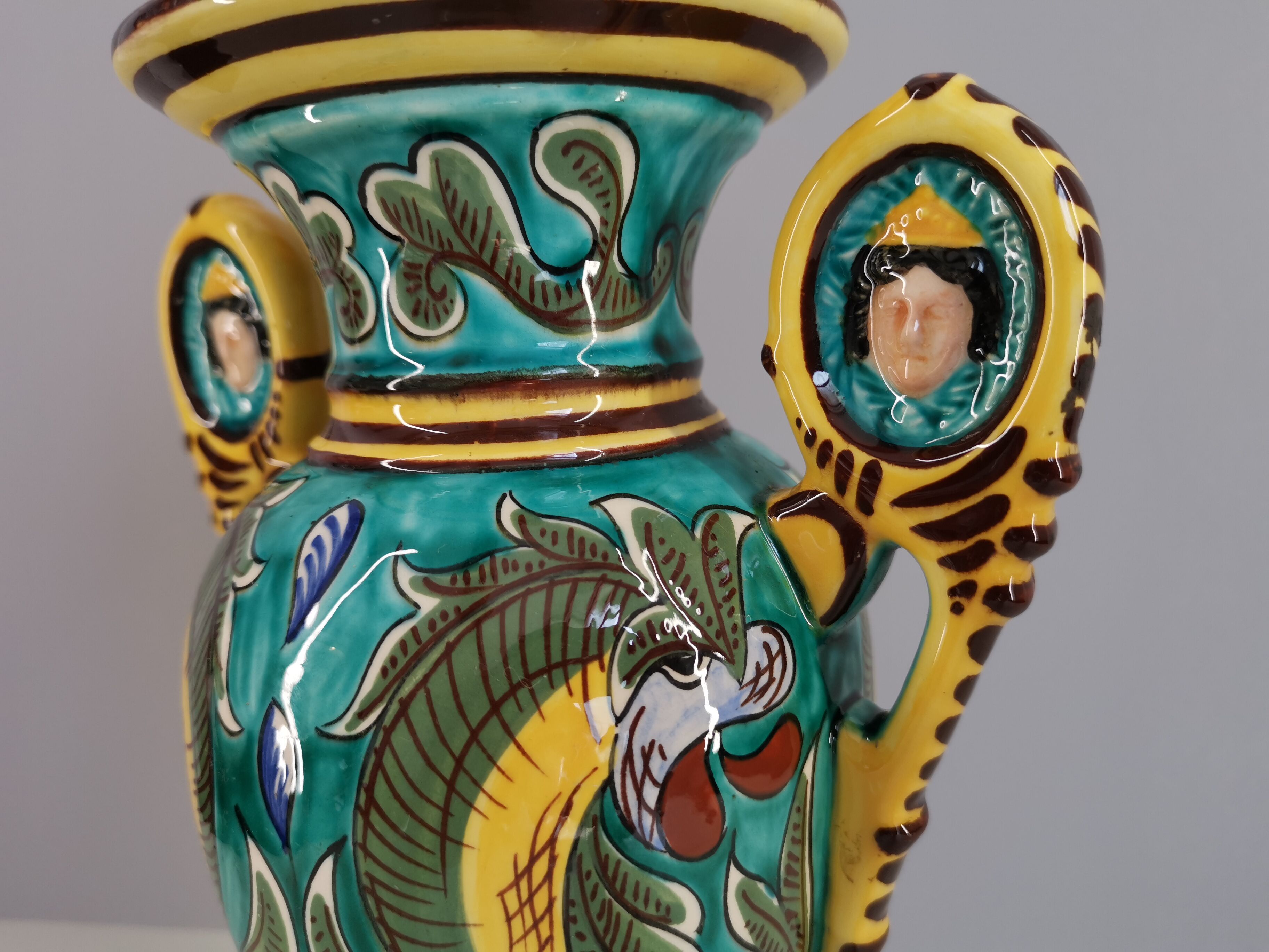 Gabriel Fourmaintraux Pottery of Desvres lamp base