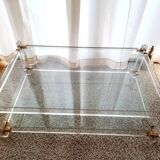 Table basse en Altuglass "Romeo" années 70/80s