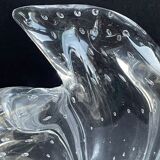 Schneider XXth bubbled crystal vase