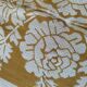 Nappe et 8 serviettes vintage – tons caramel et moutarde dorée