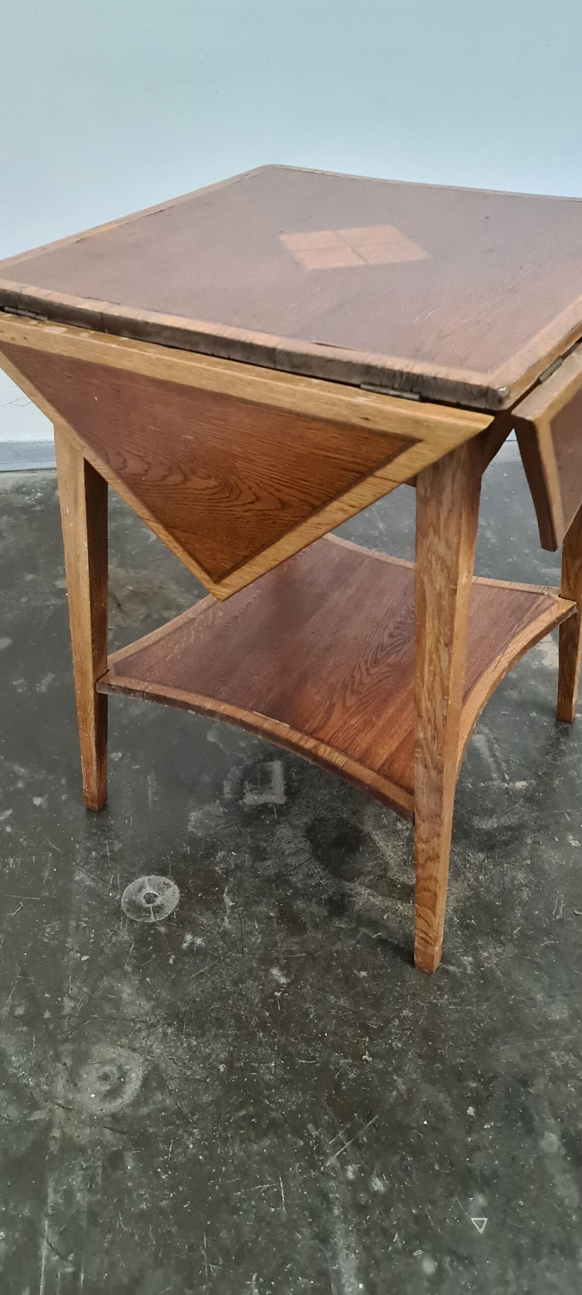 Vintage oak folding table