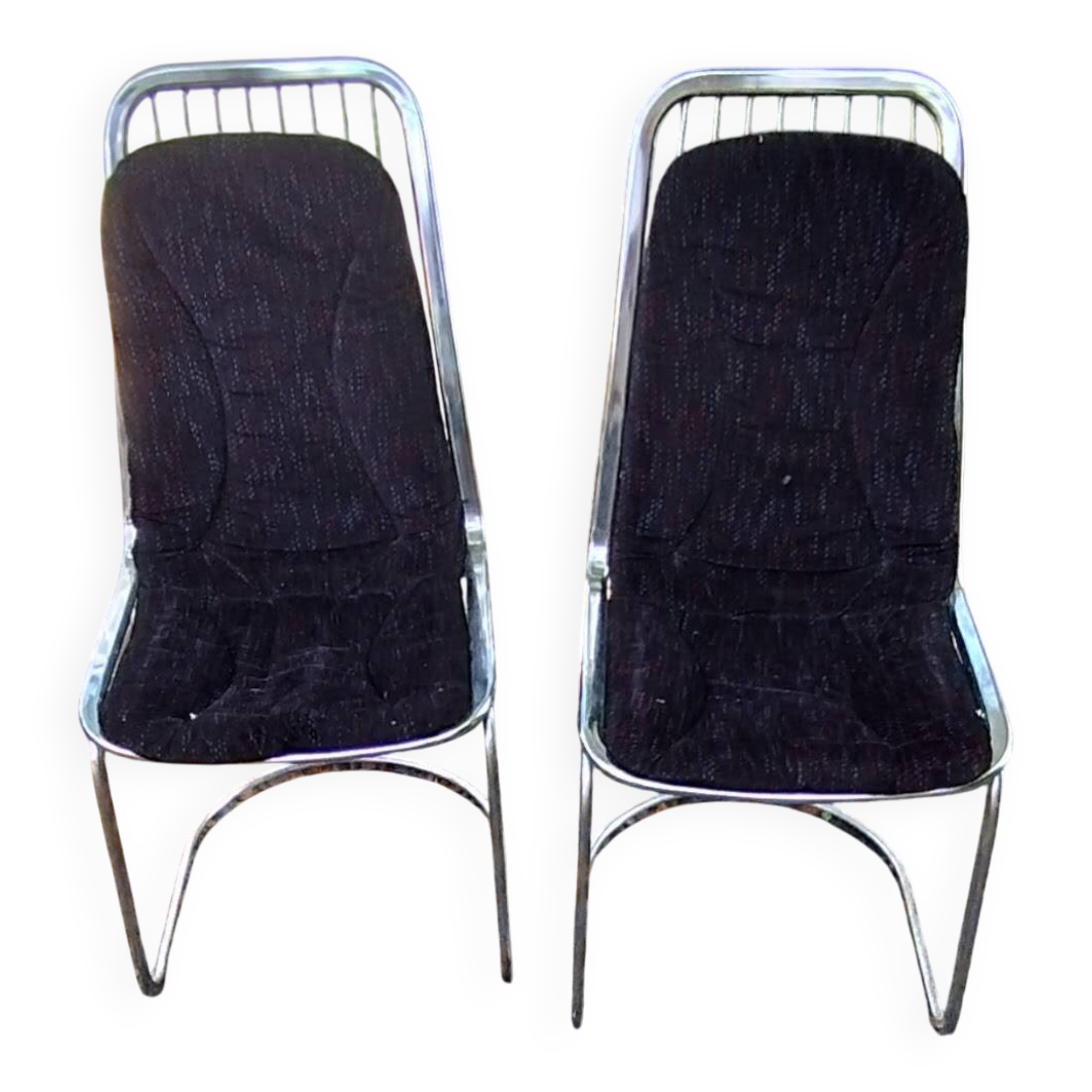 Paire de chaises gastone rinaldi. 70/80