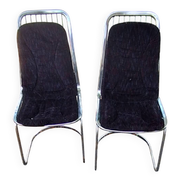 Pair of Gastone Rinaldi chairs. 70/80