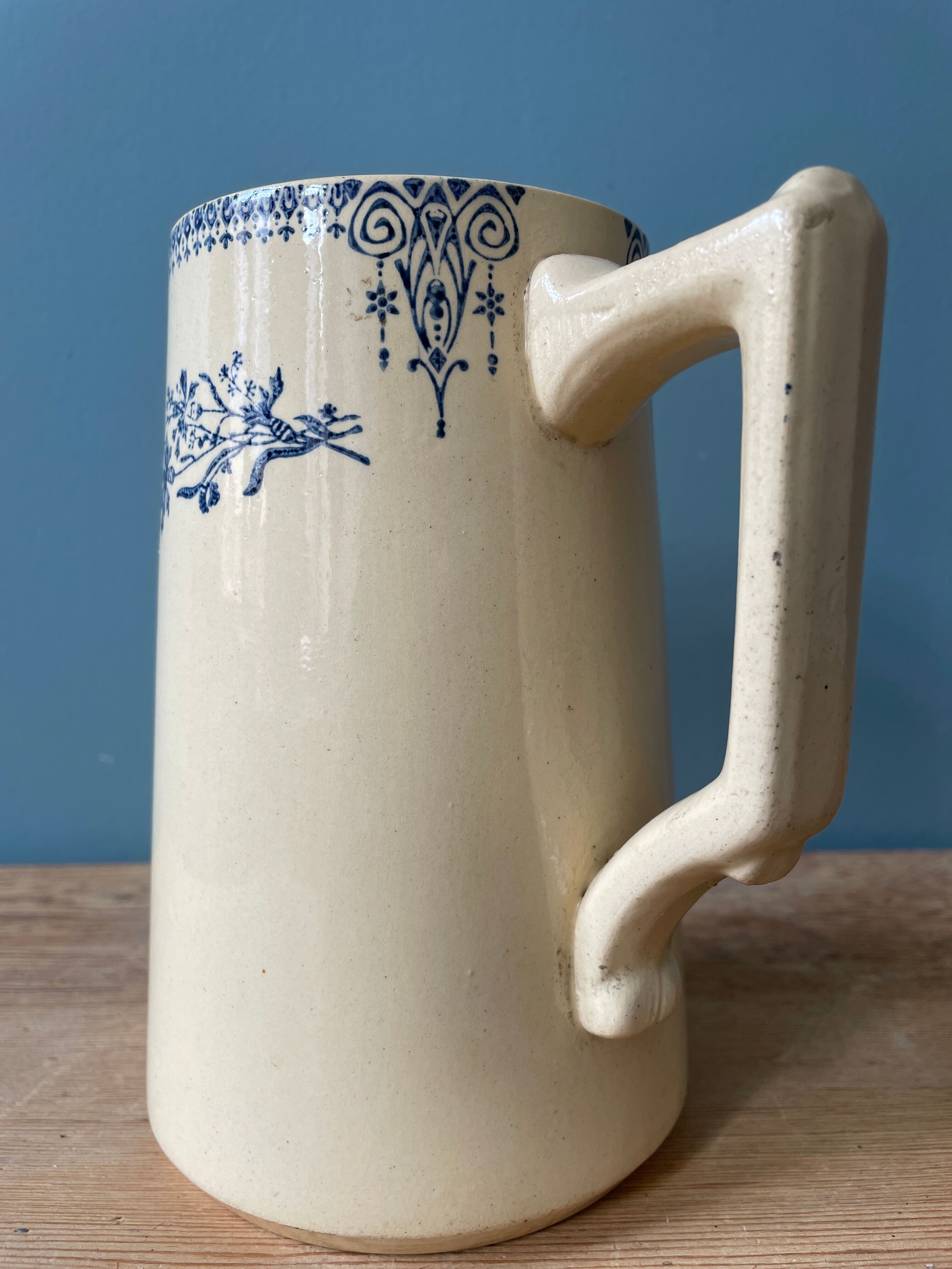 Pitcher 1900 in Earthenware St Amand and Hamage