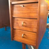 Mahogany writing desk 6 drawers 1960