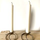 Metal candlesticks
