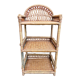 Rattan shelf cabinet