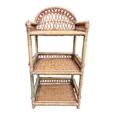Rattan shelf cabinet