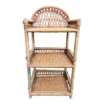 Rattan shelf cabinet