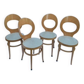 Ensemble de 4 chaises mouette Baumann