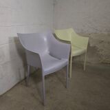 Paire de chaises petits fauteuil Kartell Dr. No Philippe Stark