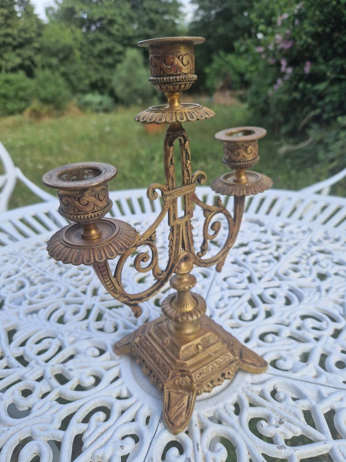 Vintage Brass Candle Holder