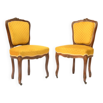 Pair of Louis XV style chairs