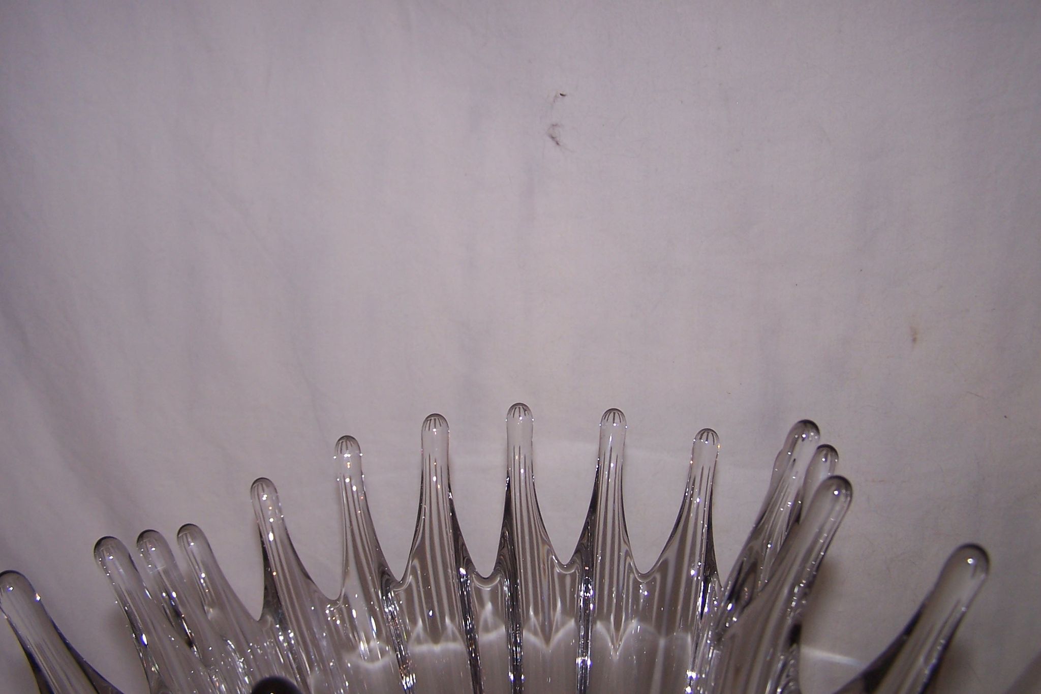 Vase corolle goutte, cristal, années 50