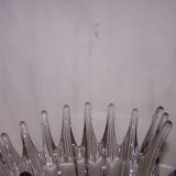 Vase corolle goutte, cristal, années 50