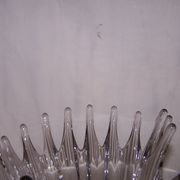Vase corolle goutte, cristal, années 50