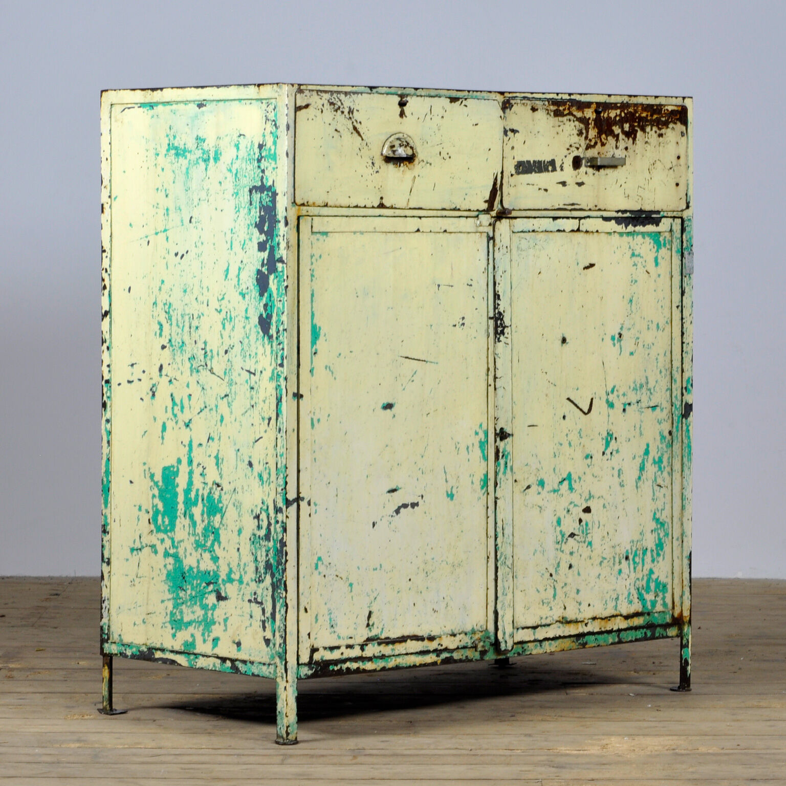 Industrial iron cabinet, 1960s