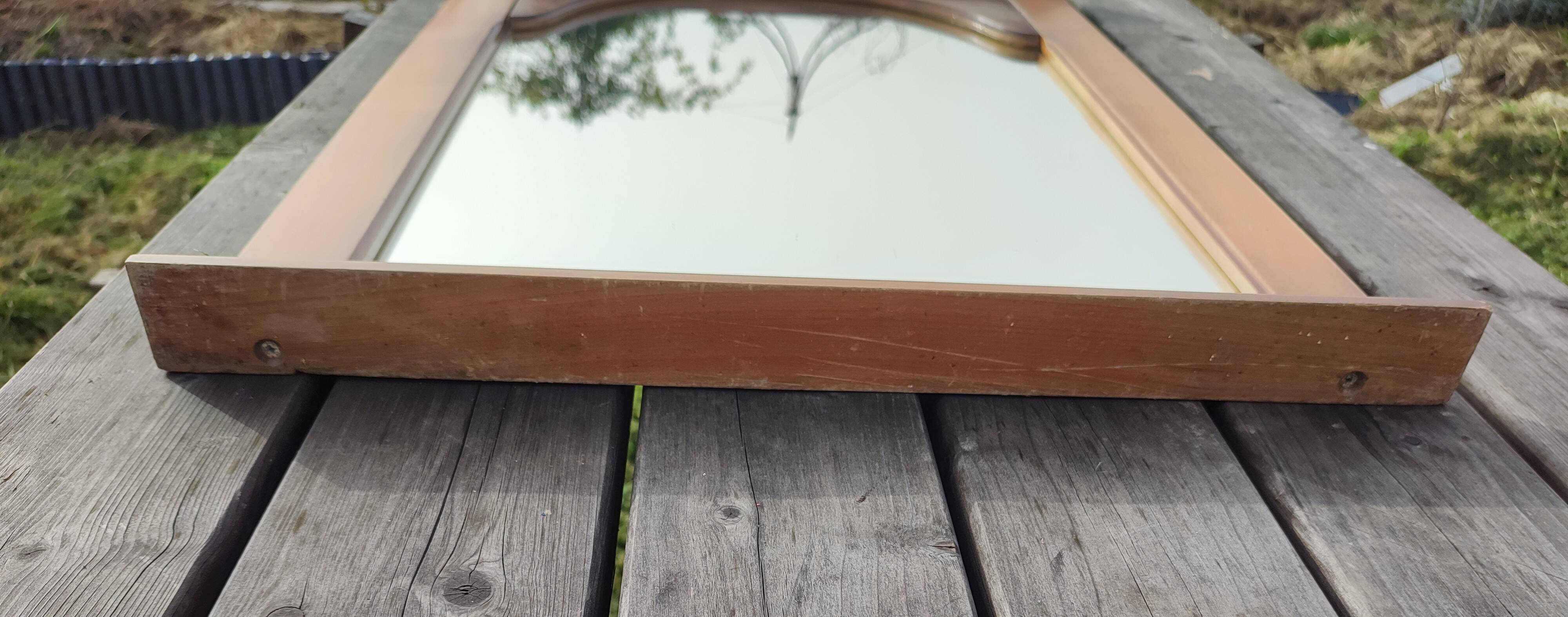 Large classic style solid wood mirror