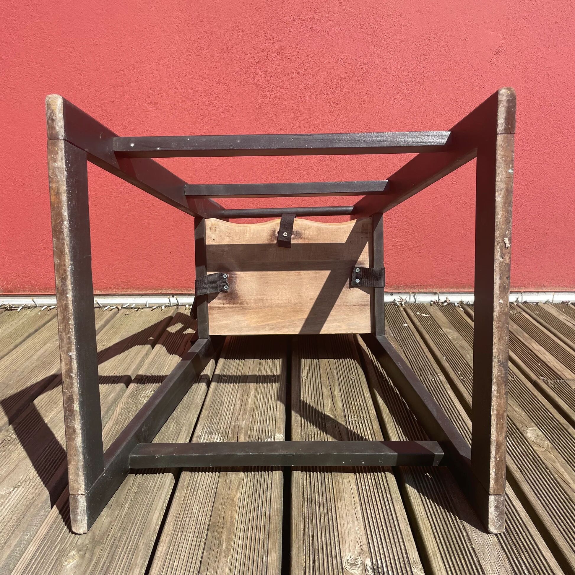 Wooden high chair for baby