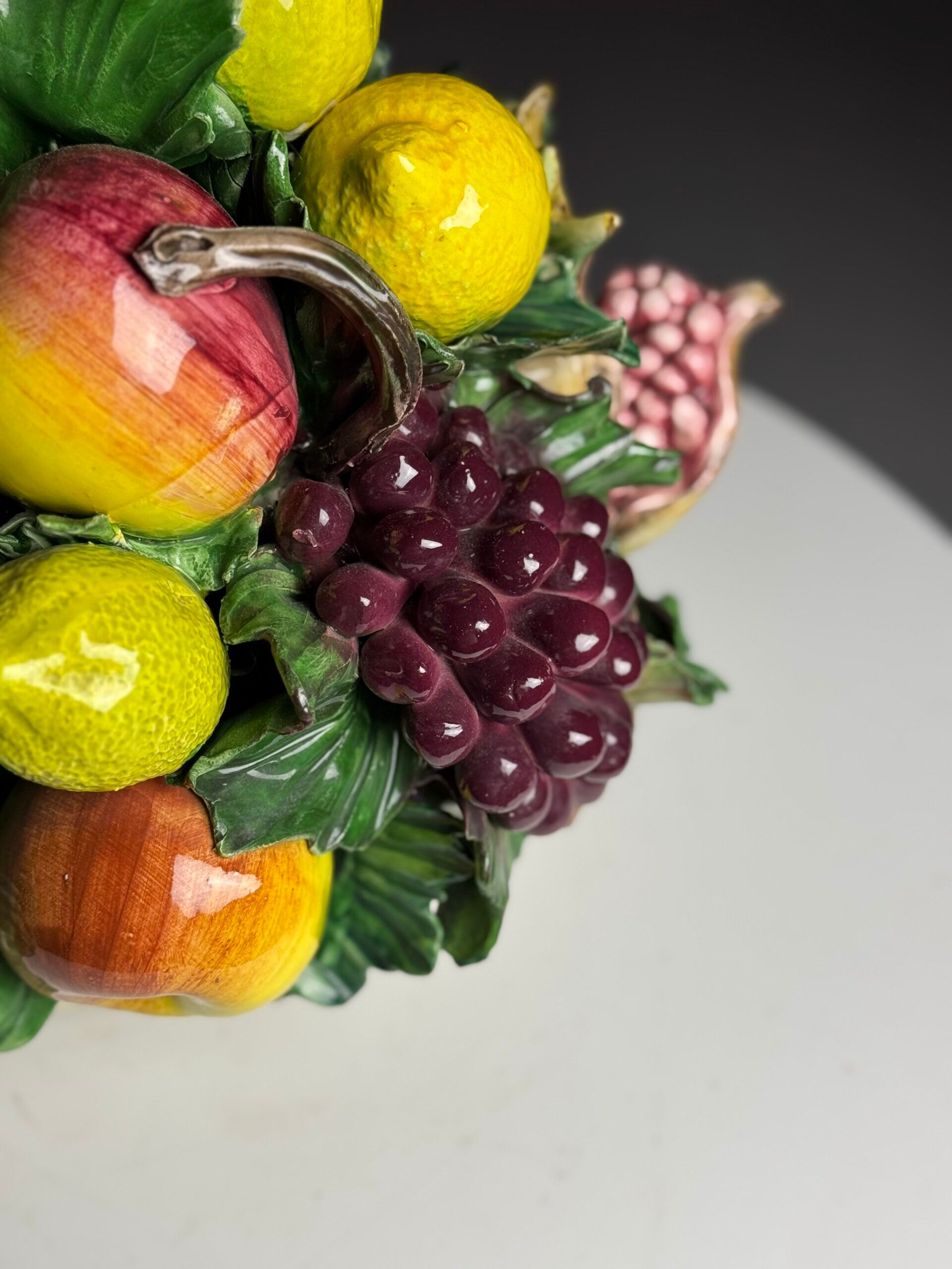 Majolica ceramic Italian fruit piece