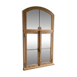 Miroir fenêtre en chêne - xviiie