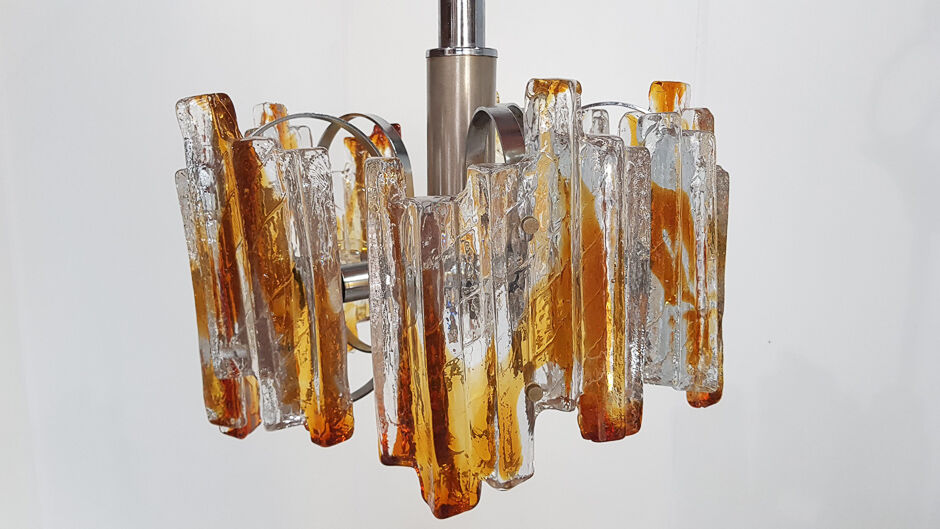 Murano glass chandelier by Carlo Nason for AV Mazzega, Italy 1970