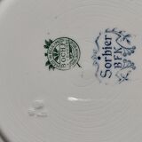 1 batch of 3 flat plates BOCH FRERES REF: SORBIER KFK in perfect condition 1800/1900
