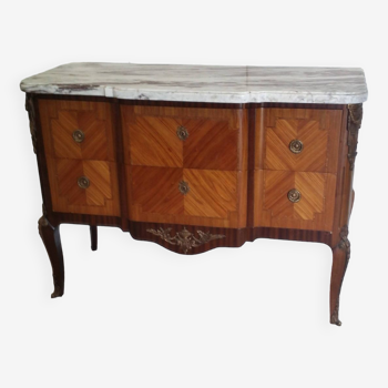 Ancienne commode avec marbre