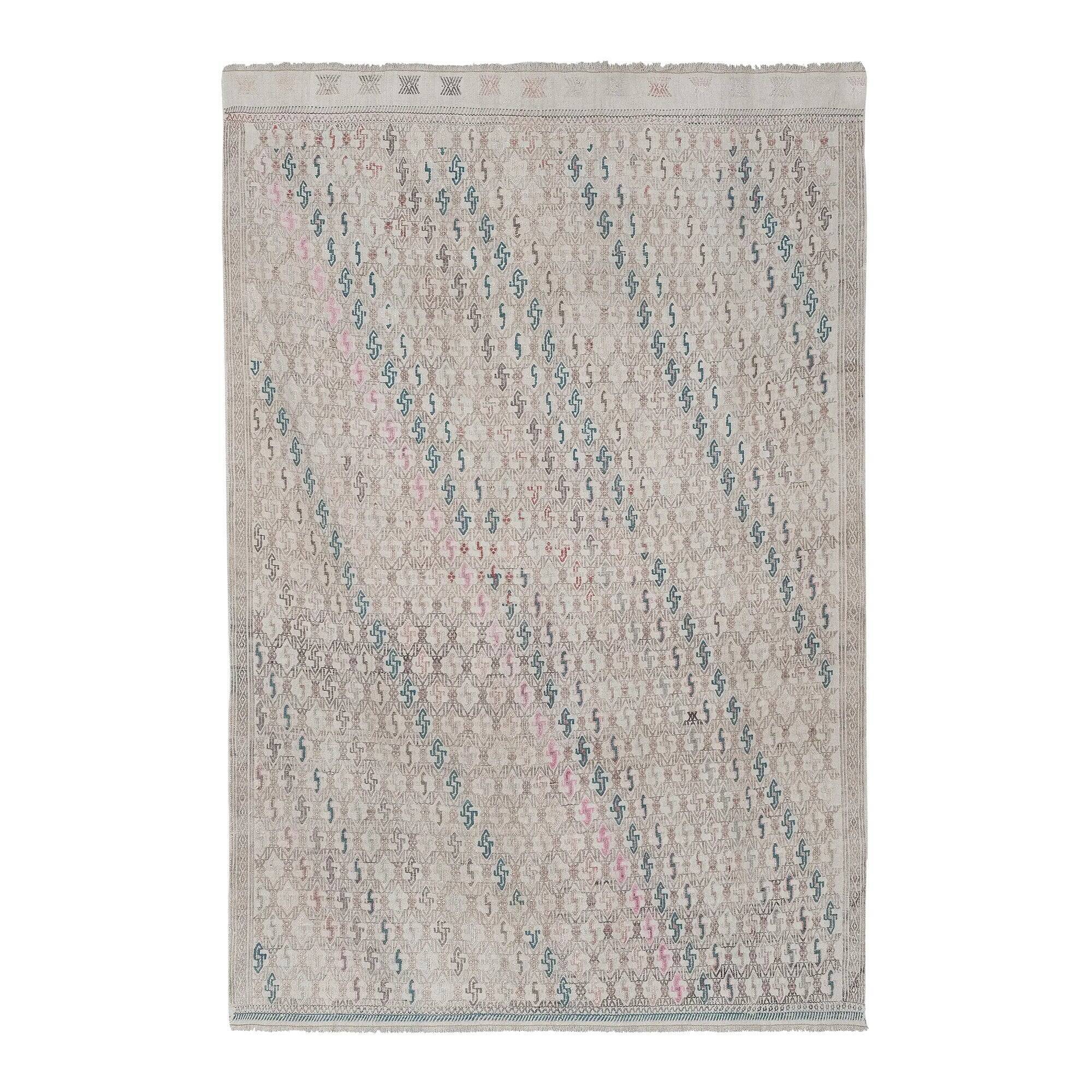 Tapis Kilim turc vintage tissé main