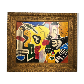 Abstract modernist painting