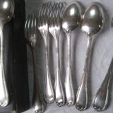 Christofle twelve large covers, model ribbons