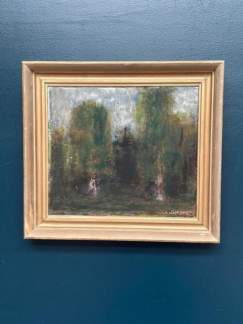 Original Swedish Oil on Panel – “Forest” by Anders Liljeqvist – Signed