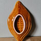 Vintage Corn Slush Plate Cup Vallauris Style