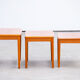 Scandinavian teak nesting coffee tables