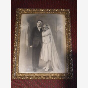 Old vintage wooden frame