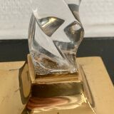 Set of 9 vintage brass candlesticks