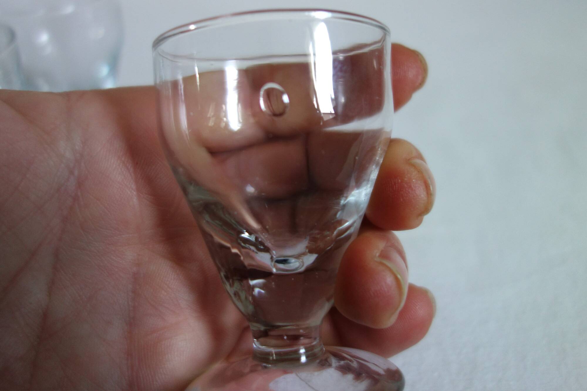 5 small antique absinthe glasses