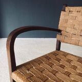 Modernist Bauhaus Rope Armchairs by Erich Dieckmann, Germany, 1930s, Set of 3