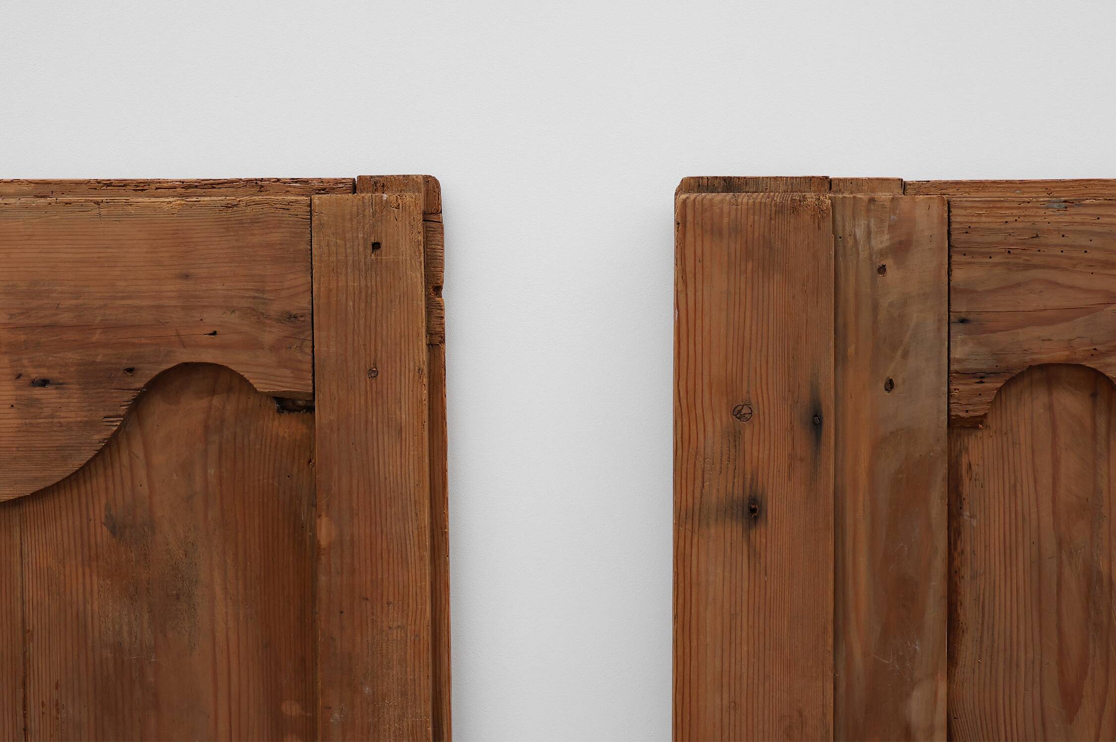 Pair of two Antique French Provincial hand carved doors, ca. 1880