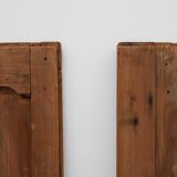 Pair of two Antique French Provincial hand carved doors, ca. 1880