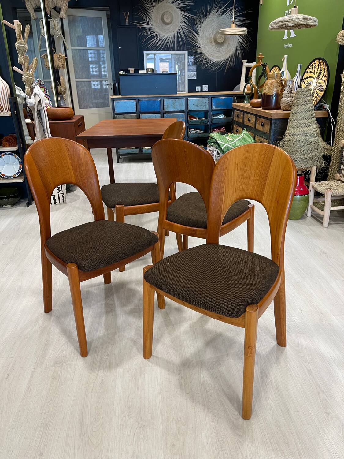 Set of 4 chairs by Niels Koefoed Denmark 1960s
