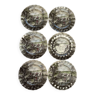 English patterned plates