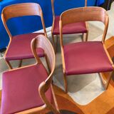 4 chaises Baumann modèle traîneau