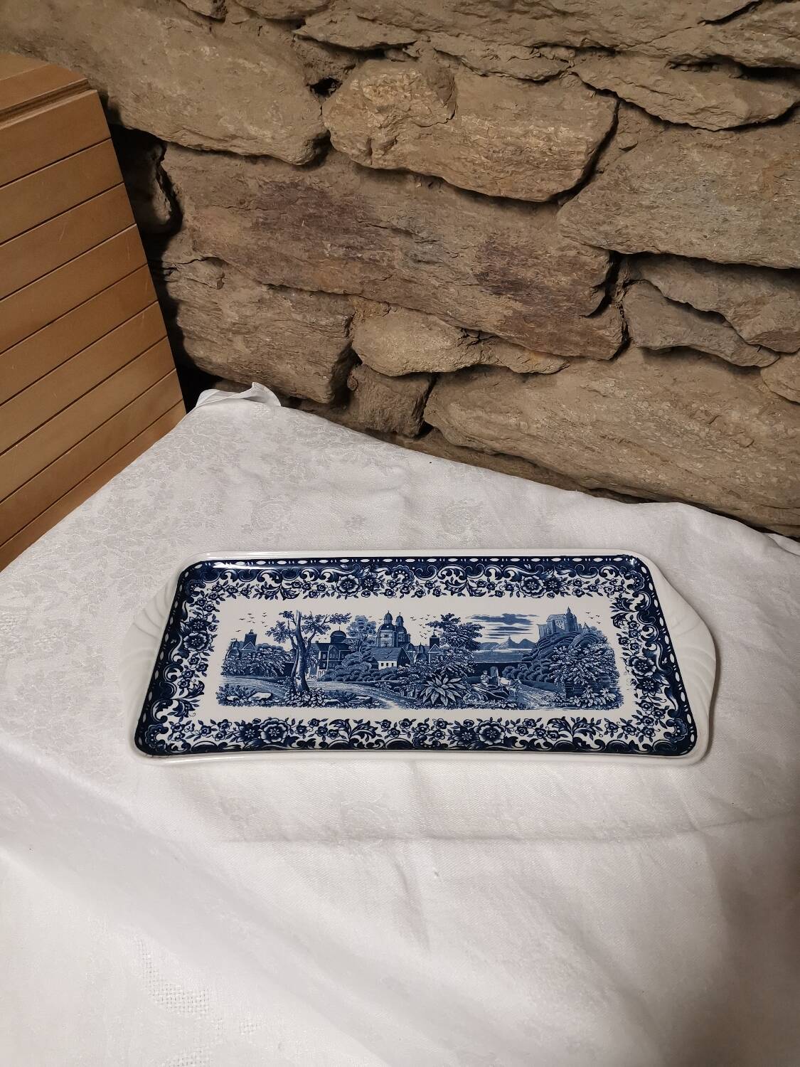 Plat à cake Villeroy et Boch "Blue Castle"