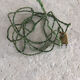 Lampadaire en fer forgé vert et doré vintage année 50
