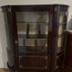 Curved display cabinet in Louis XVI style